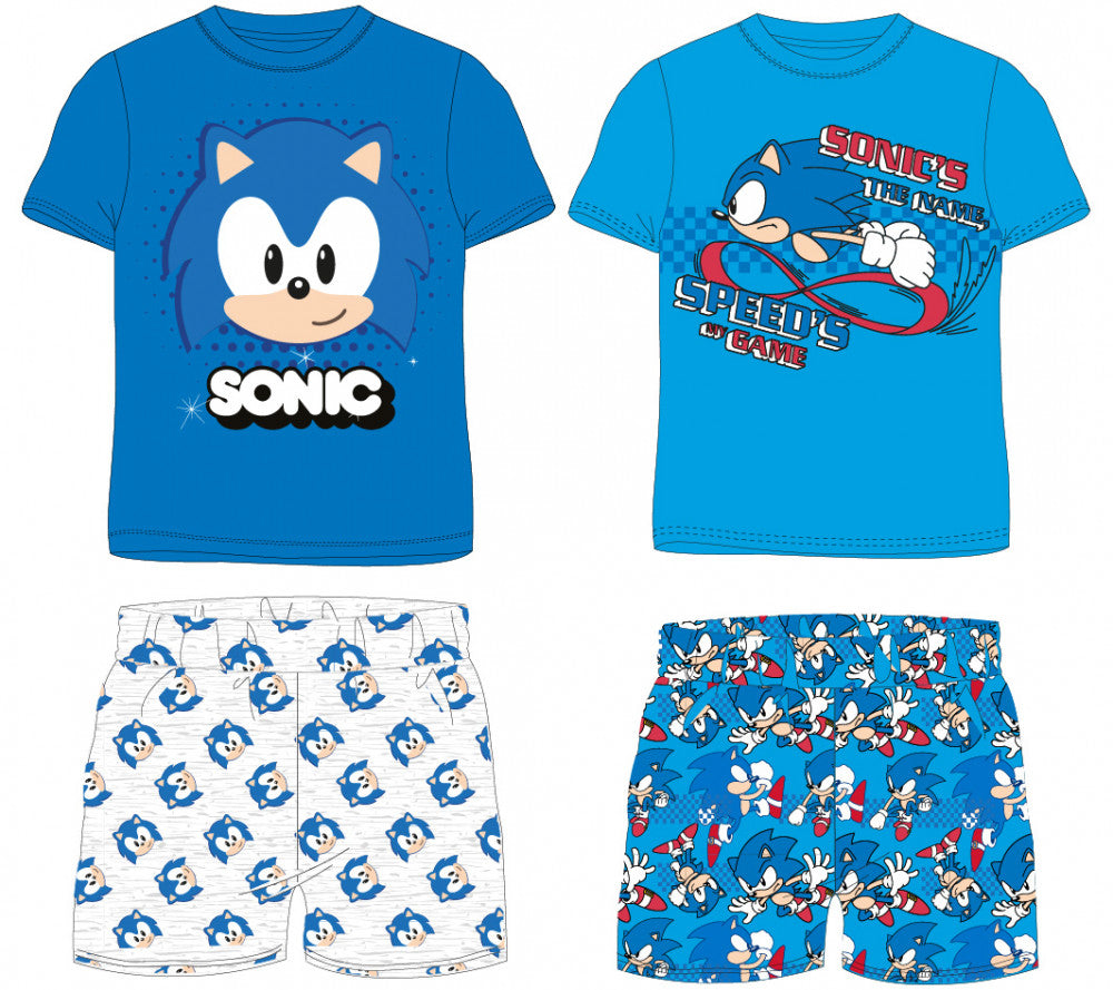 Таралежът Соник Speedster Sleep детски short pajamas 98-128 см