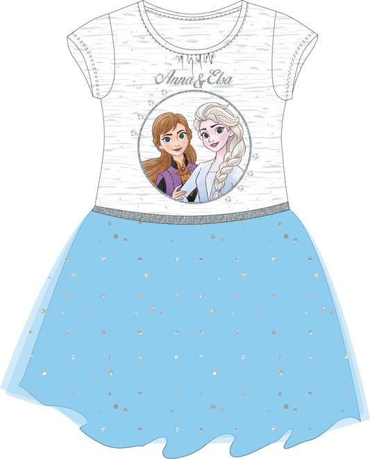 Дисни Замръзналото Кралство Anna & Elsa детска лятна рокля 104-134 см