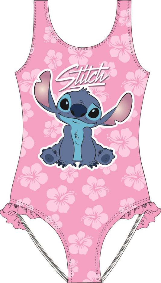 Дисни Лило и Стич Розов Hibiscus kid's Бански, swimming 104-140 см