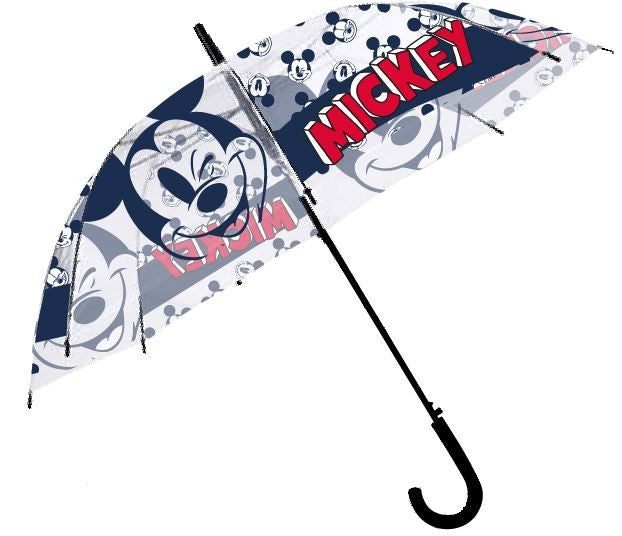 Дисни Мики  Деца Transparent Semi-Колаатовic Umbrella ?Ш68 см