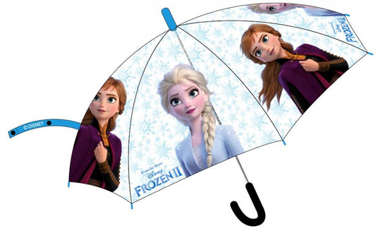 Дисни Замръзналото Кралство Transparent Деца Semi-Колаатовic Umbrella ?Ш68 см