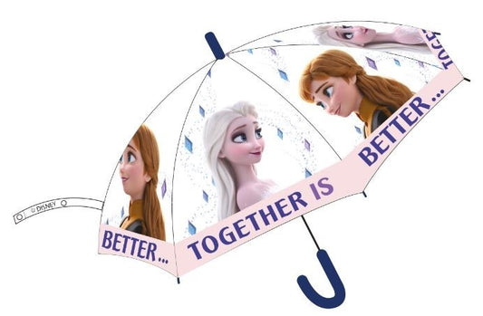 Дисни Замръзналото Кралство детски transparent semi-Колаатовic umbrella ?Ш74 см