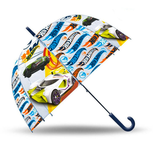 Горещи Колела Zooming Деца Transparent Semi-Колаатовic Umbrella тМА70 см