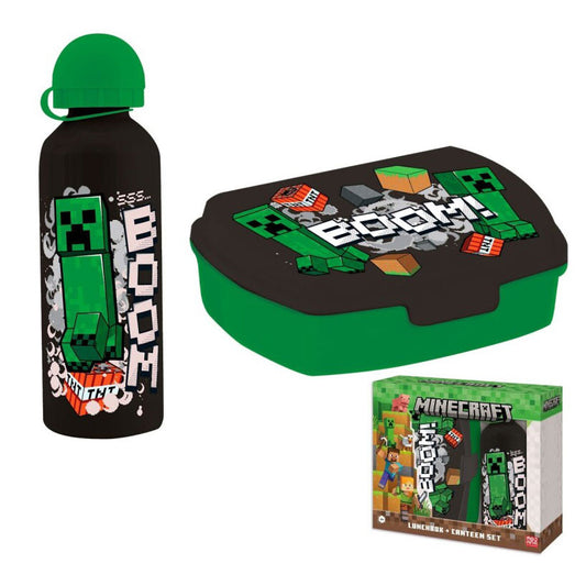 Майнкрафт Boom sandwich box + aluminum bottle комплект