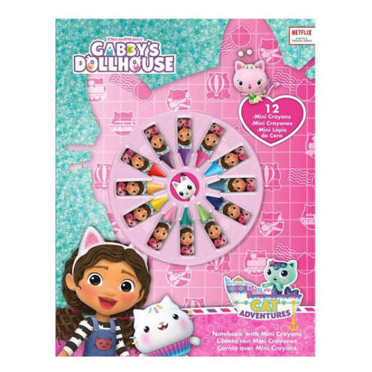 Куклената къща на Габи Smoothie Land notebook + Мини crayon комплект