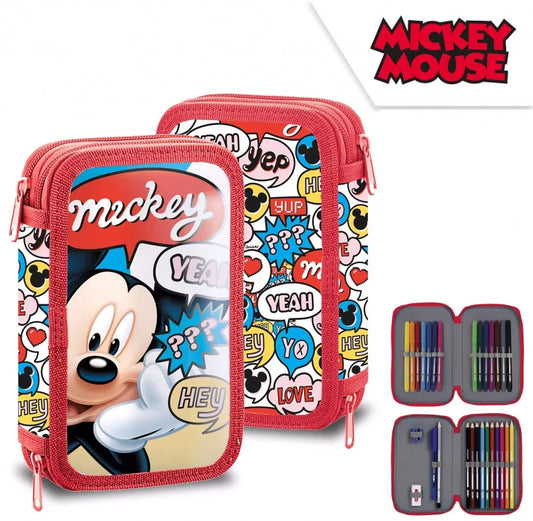 Пълен Комплект Несесер Мики Маус Mickey Mouse с принадлежности за училище