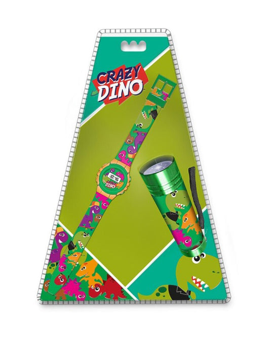 Динозавър Crazy digital watch + flashСветло комплект