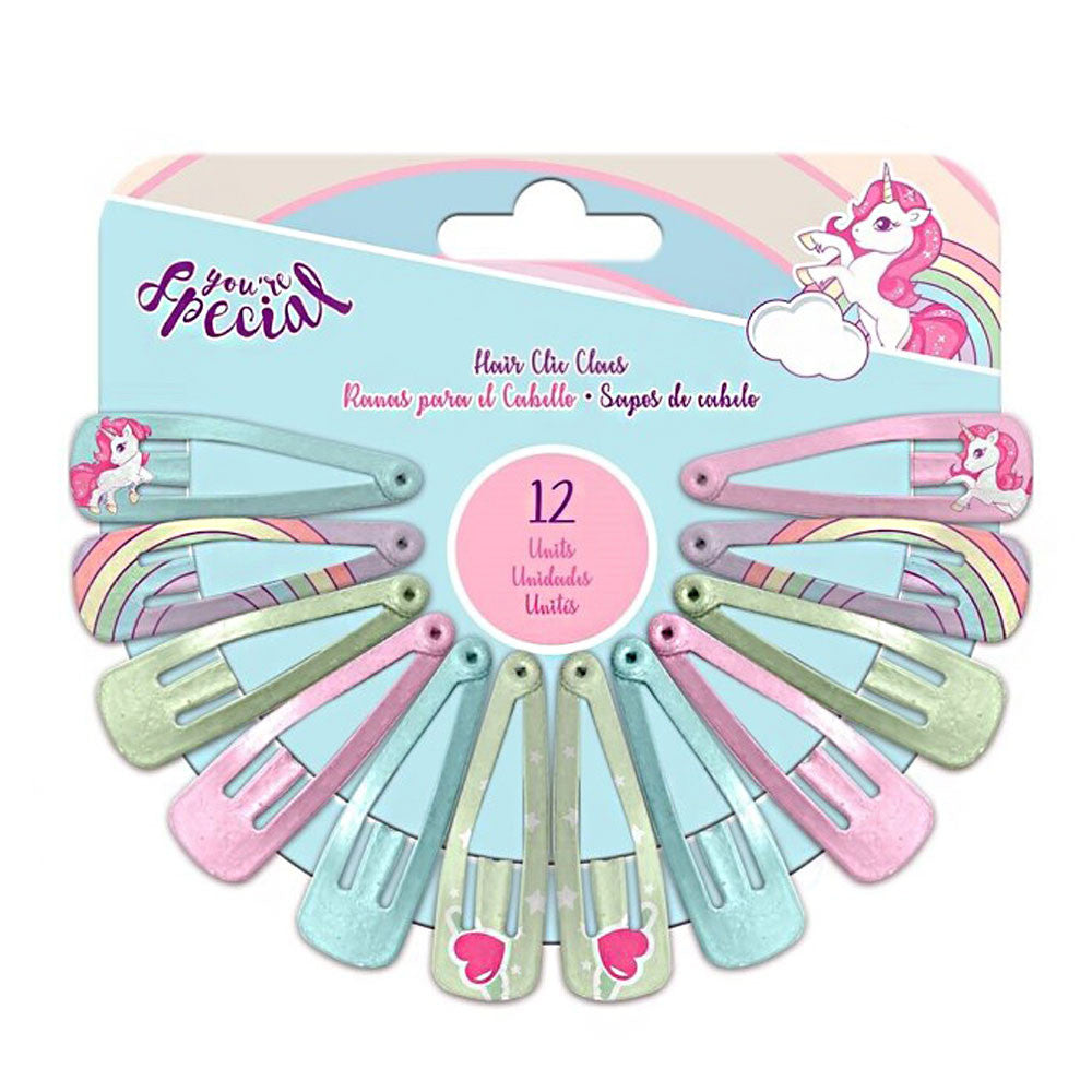 Еднорог Special hair clip комплект 12 части