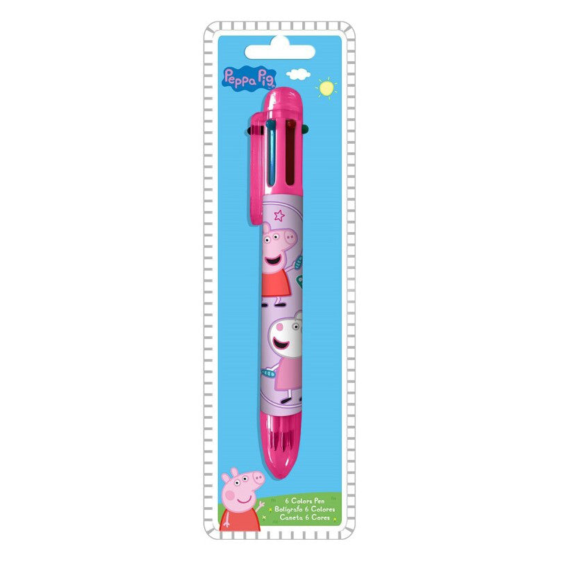 Пепа Пиг Розов 6 color pen