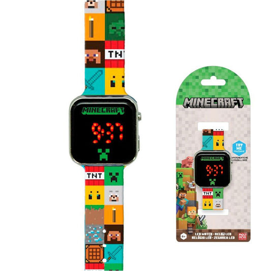 Майнкрафт EleМъжеts digital LED watch