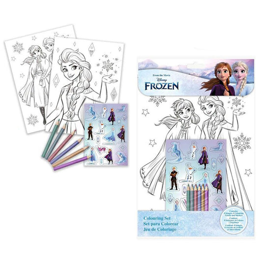 Дисни Замръзналото Кралство Believe coloring + sticker комплект