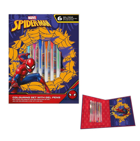 Спайдърмен  Web-Slinger notebook + gel pen комплект