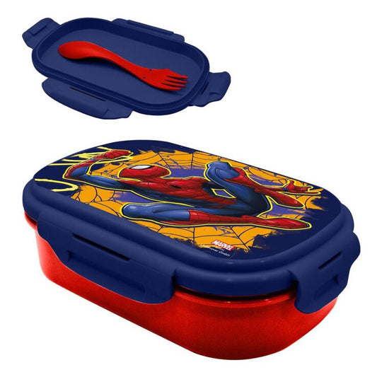 Спайдърмен  Web-Slinger sandwich box + Прибори за хранене комплект