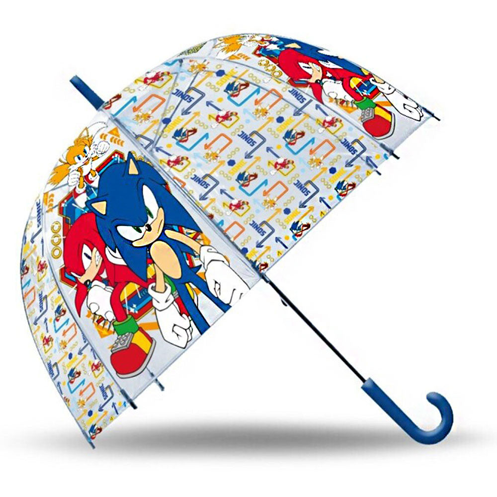 Таралежът Соник G  Пръстени Таралежът Соник Деца Transparent Semi-Колаатовic Umbrella ?Ш70 см