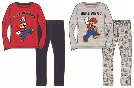 Супер Марио It's A-Me детски long pajamas 4-12 години