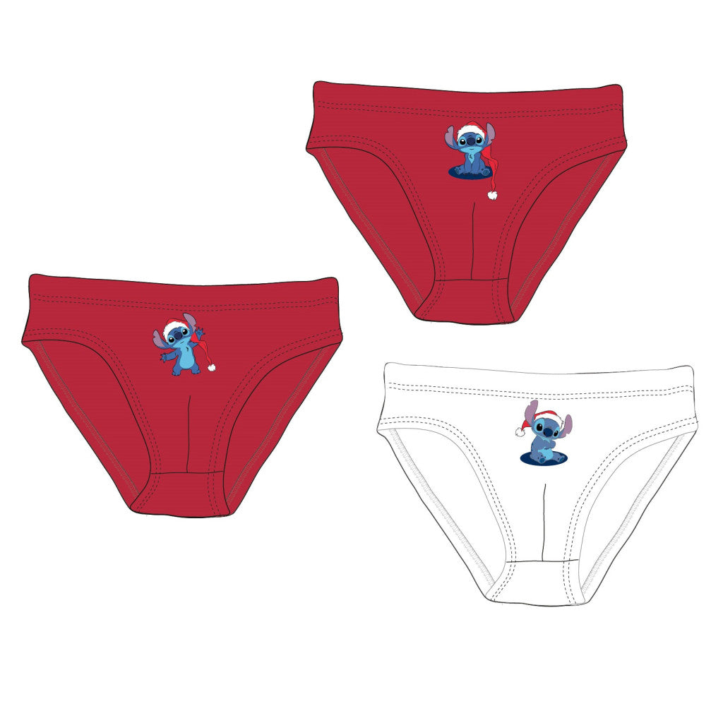 Дисни Лило и Стич Коледа детски Бельо, briefs 3 части/package