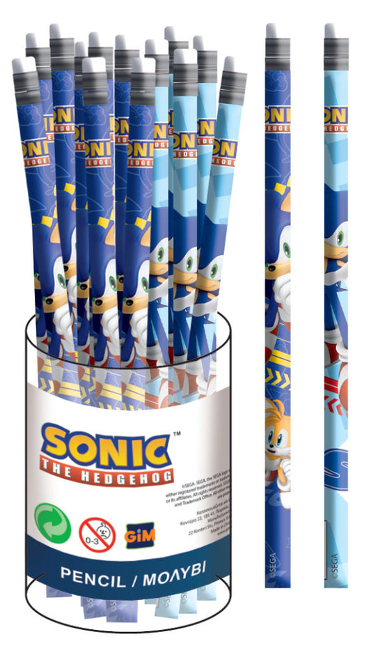 Таралежът Соник Rush Таралежът Соник HB graphite pencil with eraser end