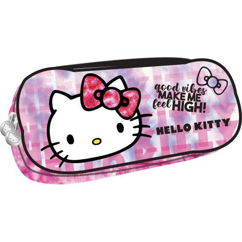 Здравей Кити Good Vibes 2-compartМъжеt pencil case 26 см