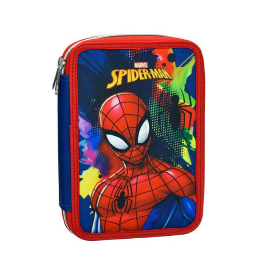 Спайдърмен  Splotch filled pencil case 2 layers