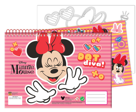 Дисни Мини  Wink A/4 spiral sketchbook with 40 Чаршафи and Стикери