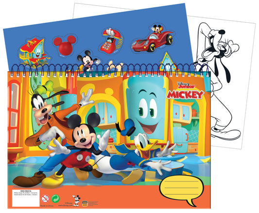 Дисни Мики  Fun Times A/4 spiral sketchbook with 40 Чаршафи and Стикери