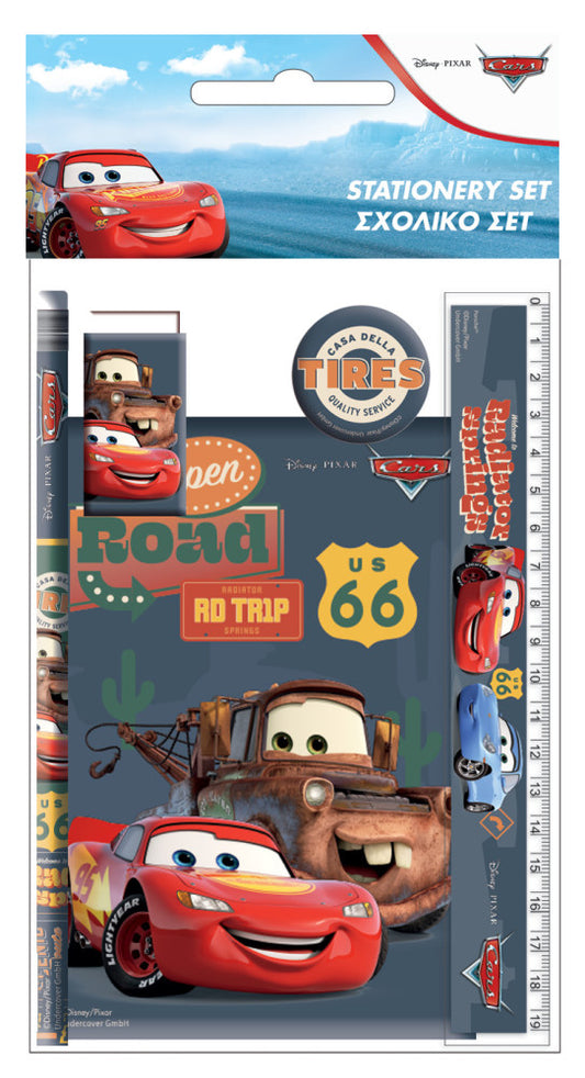 Дисни Кола Road 5-части Канцеларски материали комплект