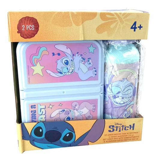 Комплект Стич - Бутилка за вода и кутия за храна Disney Stitch