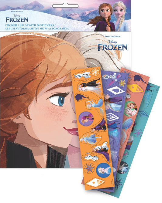 Дисни Замръзналото Кралство Glamor sticker album with 50 Стикери