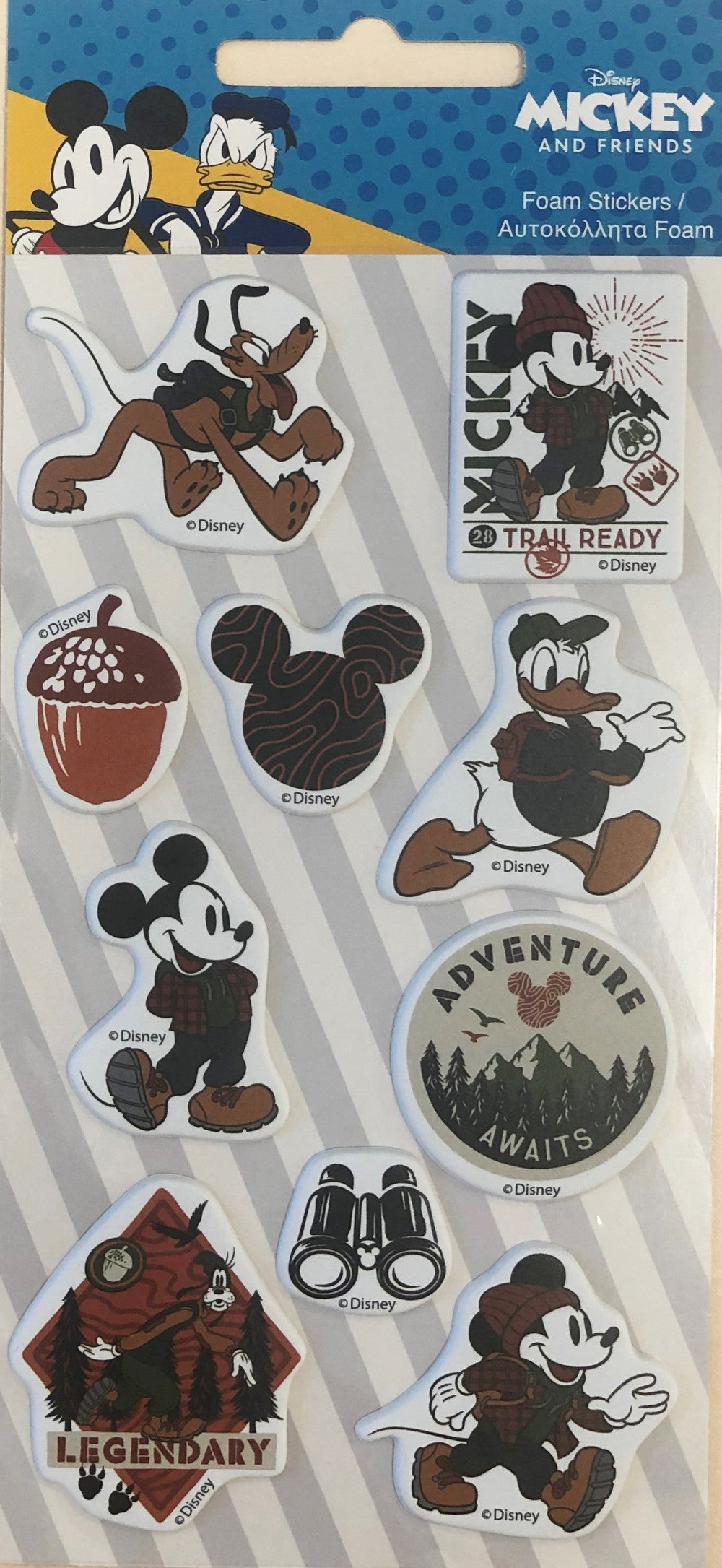 Дисни Мики  Hike puffy sponge sticker