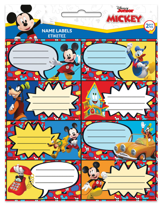 Дисни Мики  Fun Times notebook label комплект от 16