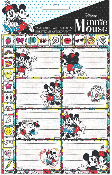 Дисни Мини  Draft notebook label with Стикери, комплект от 16
