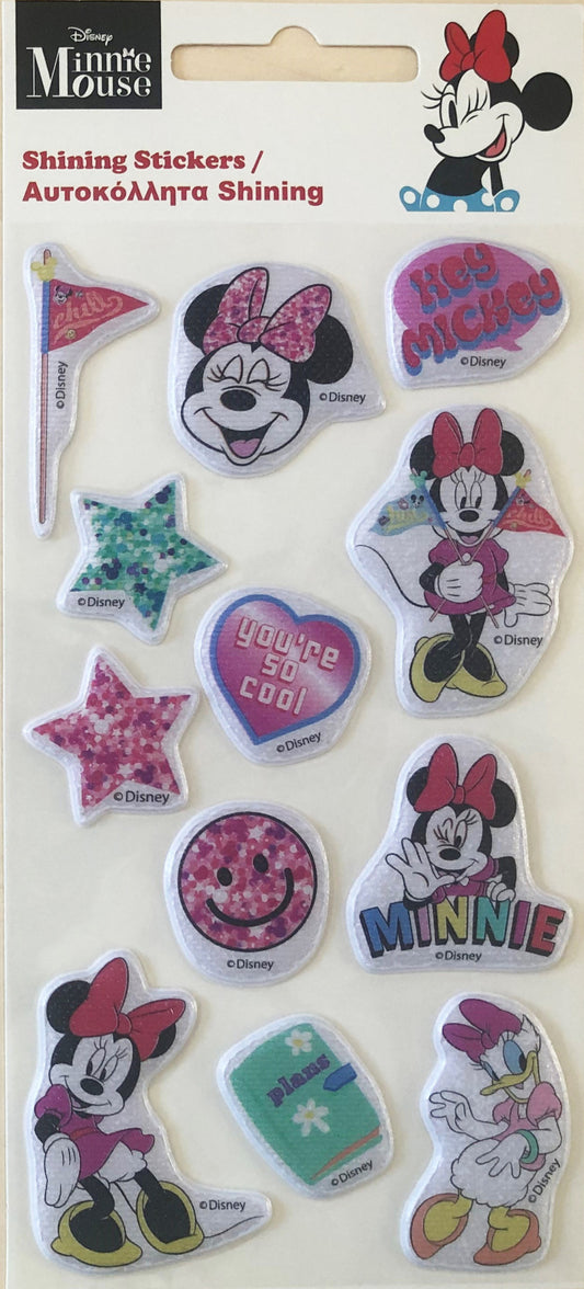 Дисни Мини  Smiles sparkling puffy foam sticker комплект