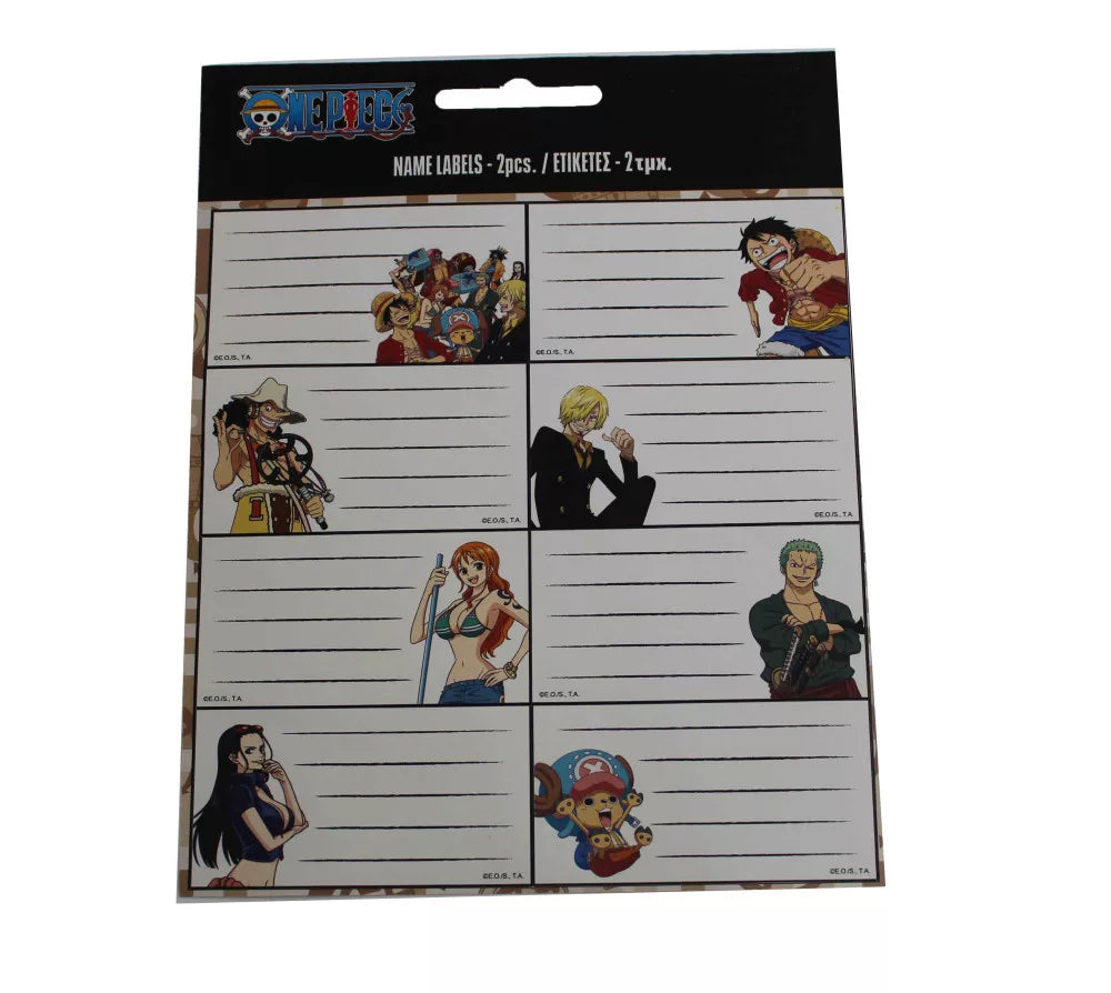 etiketi za ime/uchebnici za uchilishte one piece
