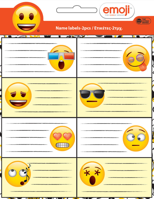 Еможи  Fun notebook label 16 pieces