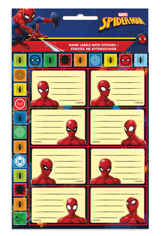 Спайдърмен  Dark notebook label with sticker, 16 части