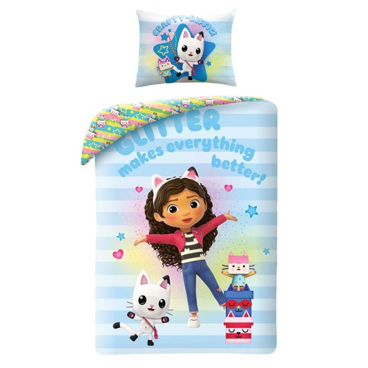 Куклената къща на Габи Glitter bedding cover 140?Ч200см, 70?Ч90 см