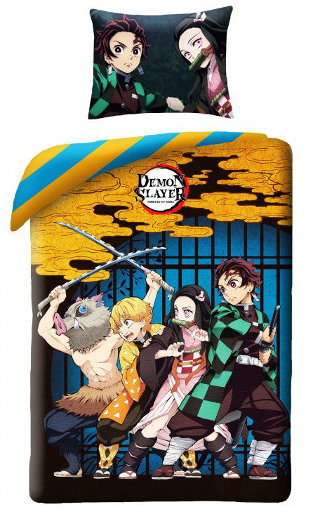 Demon Slayer The Team bedding комплект 140?Ч200см, 70?Ч90 см