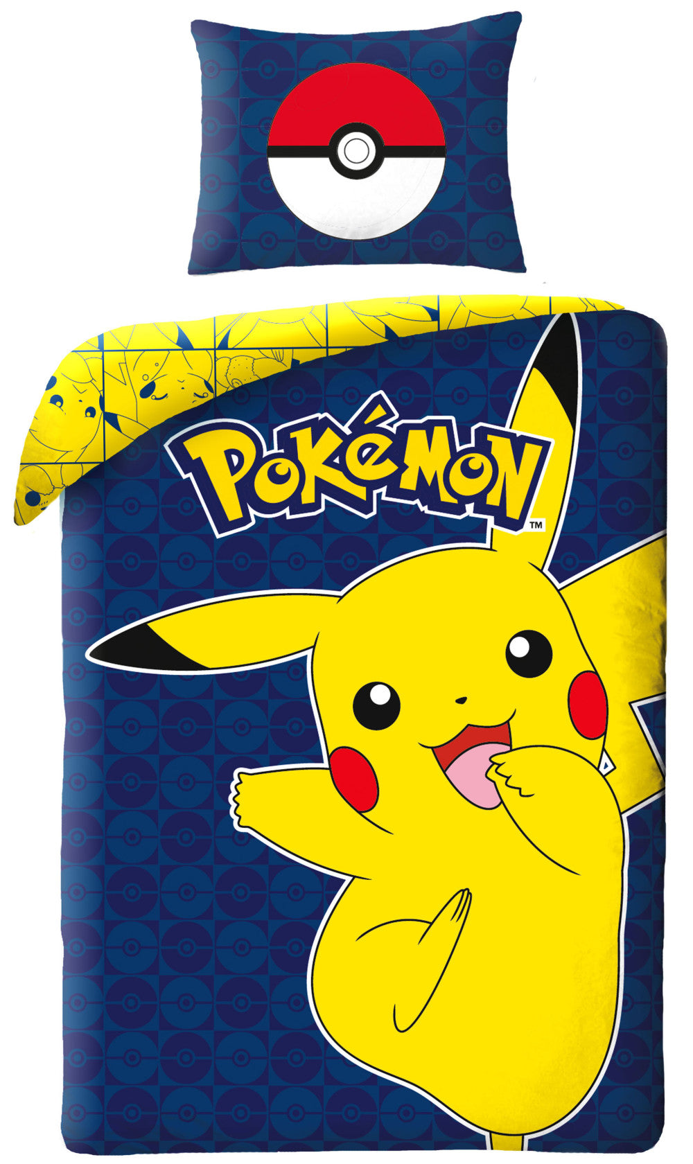 Покемон забавен  Pikachu bedding комплект 140?Ч200см, 70?Ч90 см