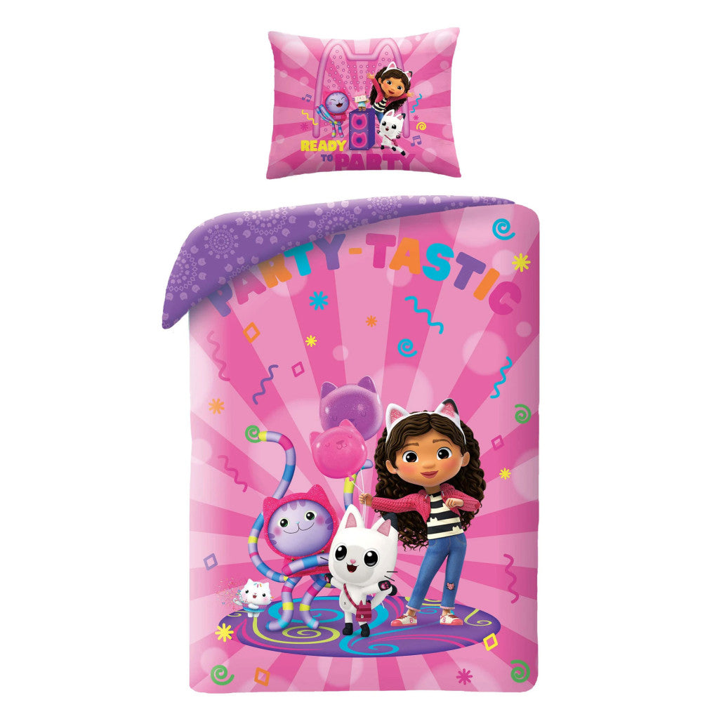 Куклената къща на Габи Парти-tastic детски  bedding комплект 100?Ч135см, 40?Ч60 см