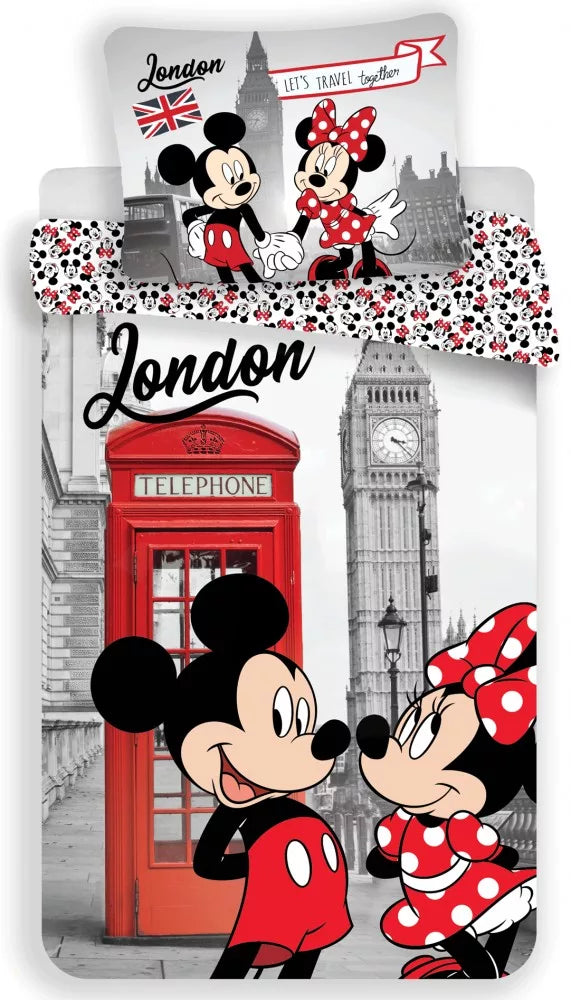 detski spalen komplekt miki i mini maus mickey minnie mouse