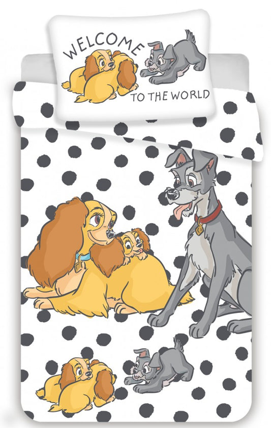 Дисни Lady and the Tramp Деца Bedding комплект 100?Ч135см, 40?Ч60 см