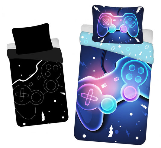 Gamer controller Glow-in-the-Dark Bedding комплект 140?Ч200см, 70?Ч90см