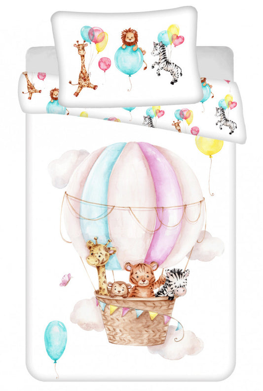 Животни Flying Балон детски  bedding комплект 100?Ч135см, 40?Ч60см