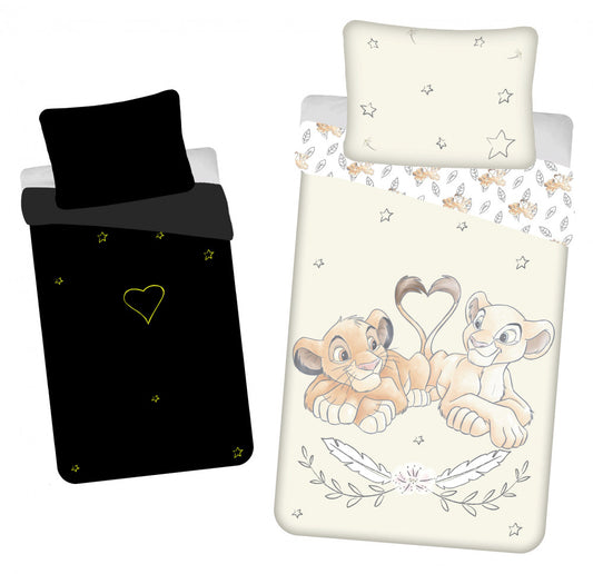Дисни Цар Лъв Best Приятели Glow-in-the-Dark Bedding комплект 140?Ч200см, 70x90 см