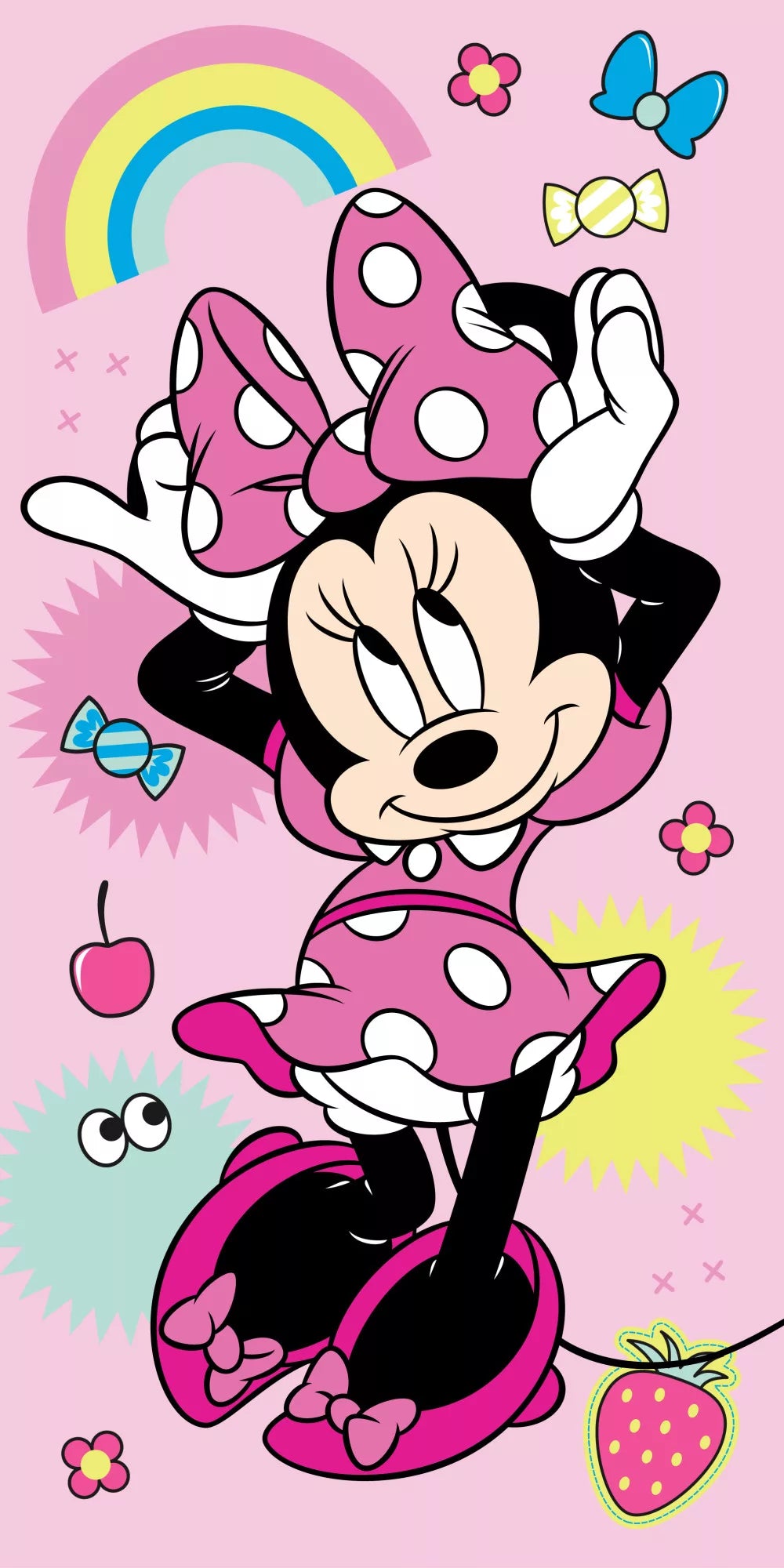 plajna karpa havliq mini maus minnie mouse