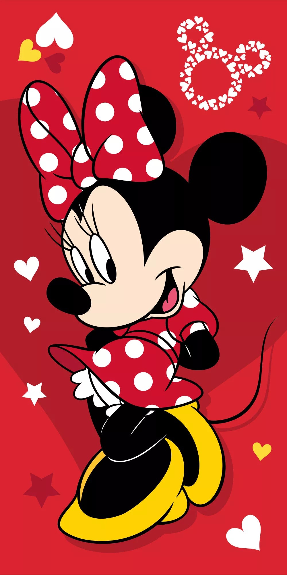 plajna karpa havliq mini maus minnie mouse