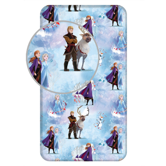 spalno belio charshaf s lastik zamraznaloto kralstvo frozen