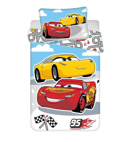 Дисни Кола Road  детски  bedding cover 100?Ч135см, 40?Ч60 см