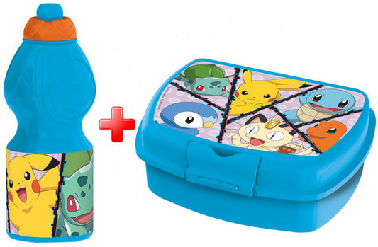 Покемон water bottle and sandwich box комплект