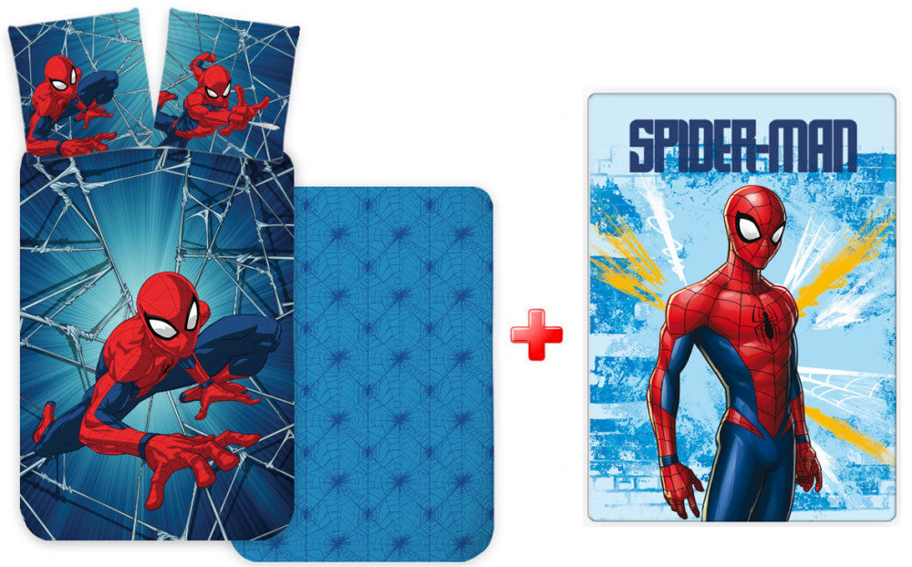 komplekt spalno belio i odeqlo spiderman